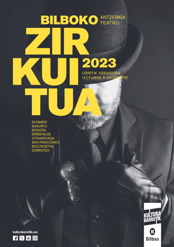 Portada negra del folleto de zirkuitua